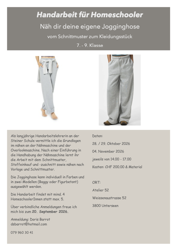 Jogginghose Okt:Nov HS